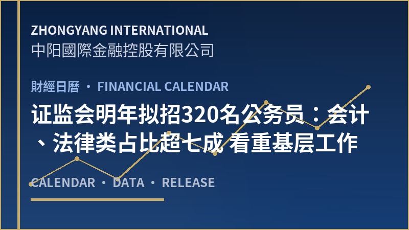 证监会明年拟招320名公务员：会计、法律类占比超七成 看重基层工作经历